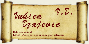Vukica Džajević vizit kartica